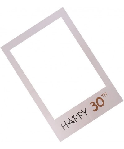 Happy 30th Birthday DIY Paper Picture Frame Cutouts Photo Booth Props for Birthday Party Suppliers - C4188YYUHOW $5.75 Photob...