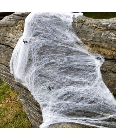 1800sqft Fake Spider Web Halloween Decorations for Indoor and Outdoor - 100 Extra Spiders - 500g-1800sqft - CW18XQ2QM89 $6.63...