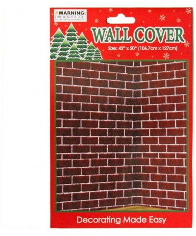 Brick Wall wallcover Photo and Christmas Party Backdrop - C3187IYMYEL $5.09 Banners