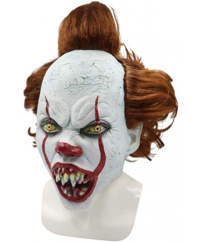 Creepy Halloween Costume Clown Mask Scary Party Decoration (A) - CV18YKZ0R0O $21.18 Adult Novelty