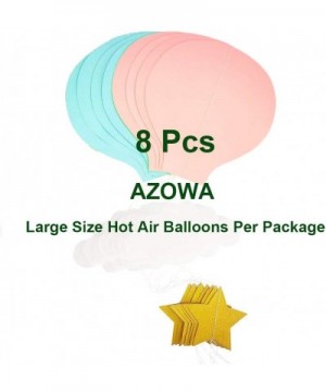 8 Pcs Large Size Hot Air Balloon 3D Paper Garland Hanging Decorations for Wedding Baby Shower Birthday Party Decorations - Pi...