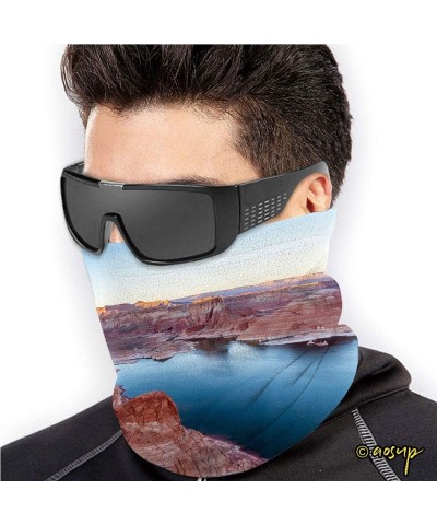 Face Mask Custom 3D Seamless Half Face Bandana Balaclava - Top View of Lake Powell and Glen Canyon in Arizona - Multi-Purpose...