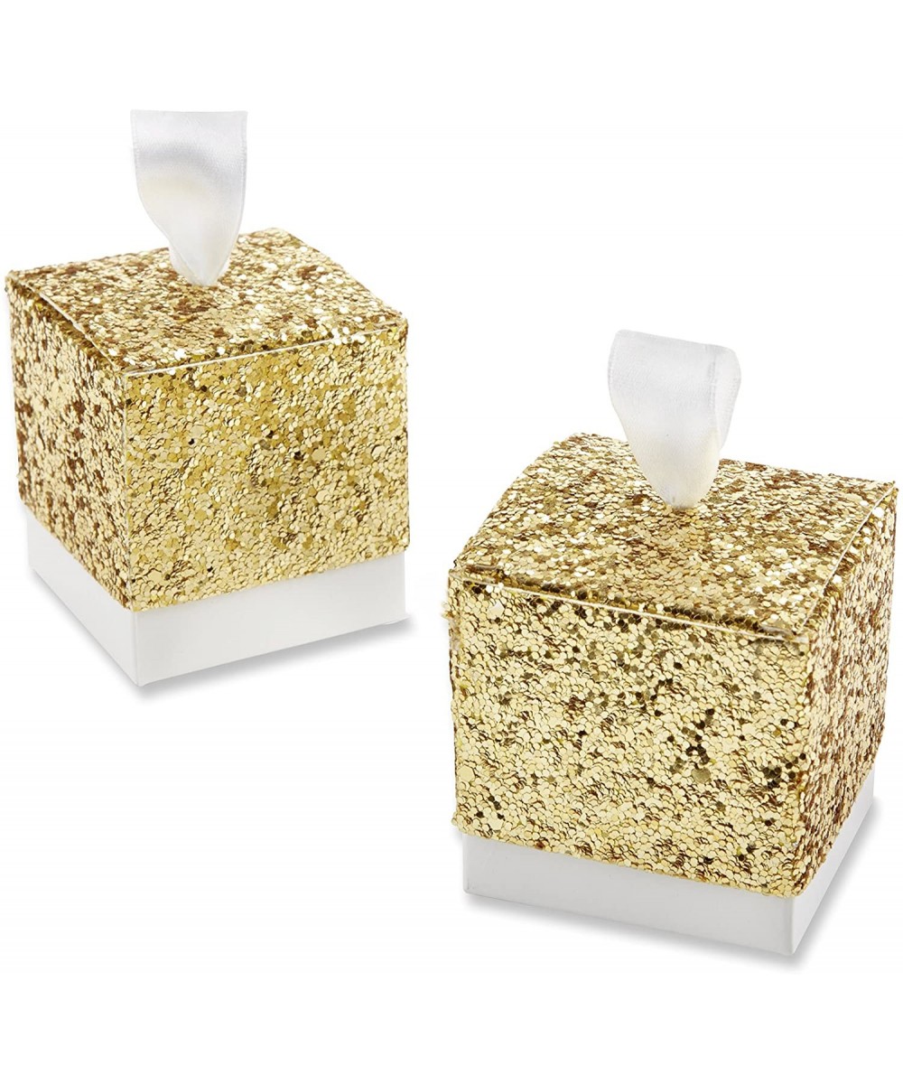 All That Glitters Gold Party Favor Box- Wedding Decorations- Set of 24 - C311MQ7236L $10.12 Favors