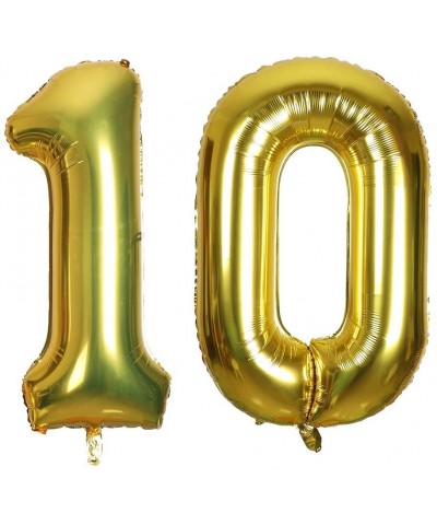 40 Inch Jumbo Number 10 Balloon Birthday Party Celebration Decoration Foil Helium Balloons-Gold - 10 Gold - CE18S4LQNY2 $5.13...