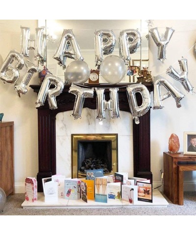 Happy Birthday Balloons Set -13pcs Letters Balloons 2pcs Giant Star Foil Balloons 10pcs Confetti Balloons Birthday Party Deco...