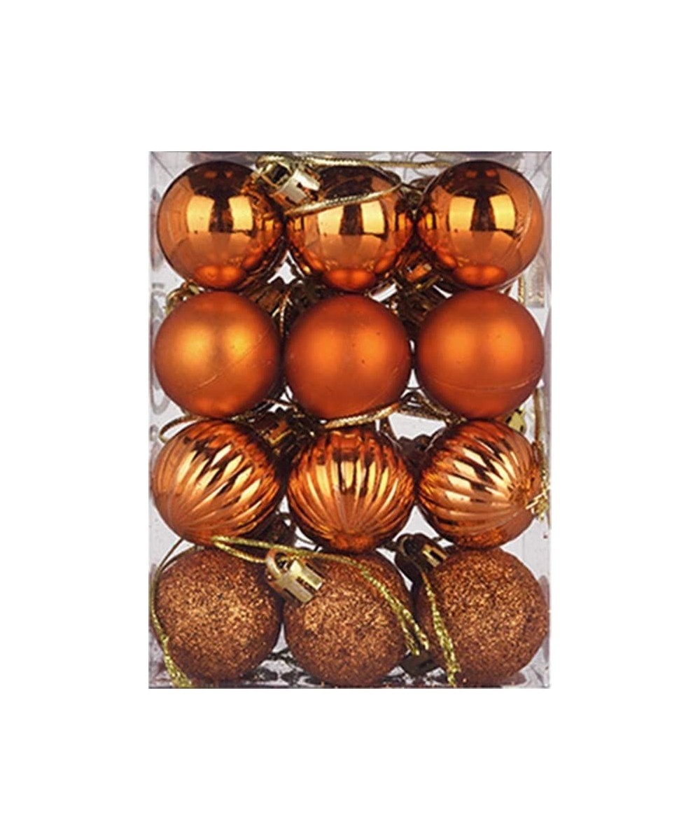 Christmas Balls Ornaments for Xmas Tree - 24Pcs Mini Christmas Decorations Tree Balls Hanging Baubles for Holiday Wedding Par...