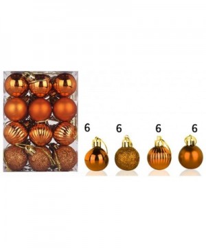 Christmas Balls Ornaments for Xmas Tree - 24Pcs Mini Christmas Decorations Tree Balls Hanging Baubles for Holiday Wedding Par...