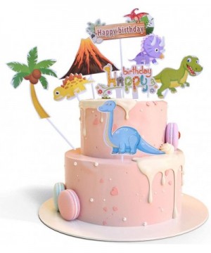 Dinosaur Happy birthday cake topper -Cartoon theme Cake Topper for Hero Theme Birthday cartoon Party Decoration Suppliers - C...
