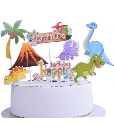 Dinosaur Happy birthday cake topper -Cartoon theme Cake Topper for Hero Theme Birthday cartoon Party Decoration Suppliers - C...