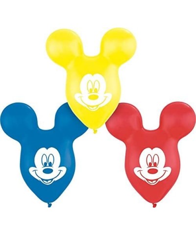 Officially Licensed Disney 15-Inch Shaped Latex Balloons- Mickey Mouse Ears Assorted Colors- 2-Count - Mickey Mouse Ears Asso...