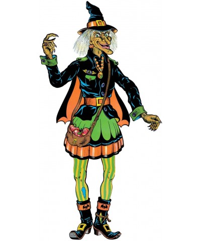 Vintage Halloween Jointed Witch- 57"- Multicolored - CX18T6X59GO $8.42 Party Packs