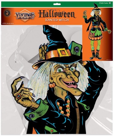 Vintage Halloween Jointed Witch- 57"- Multicolored - CX18T6X59GO $8.42 Party Packs