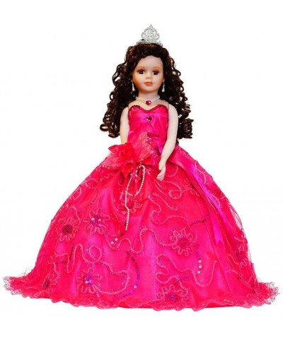 18" Porcelain Quinceanera Umbrella Doll (Quince Anos)~ Fushia ~ KK18725-9 - CA186EHS09Z $34.35 Centerpieces