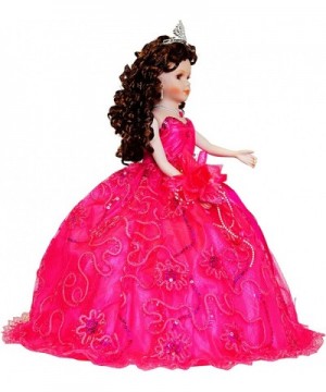 18" Porcelain Quinceanera Umbrella Doll (Quince Anos)~ Fushia ~ KK18725-9 - CA186EHS09Z $34.35 Centerpieces