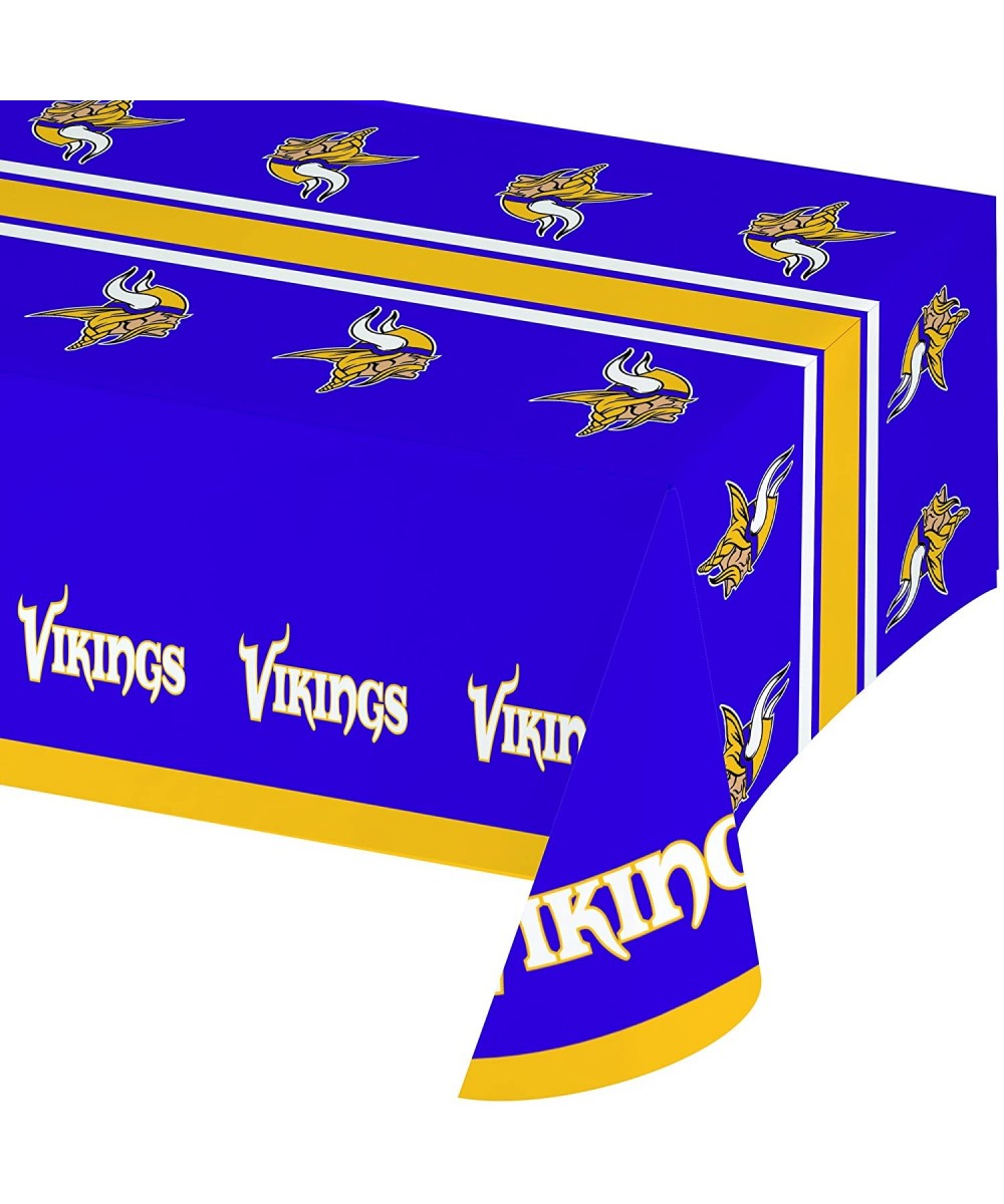 Officially Licensed NFL Plastic Table Cover- 54x102- Minnesota Vikings - Tablecover - CF11RUX18I5 $9.18 Tableware