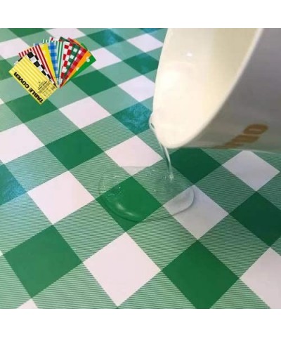 Heavy Duty Disposable Plastic Tablecloth Tablecover Rectangle Yellow White Stripe 54 Inch. x 108 Inch. 6 Pack Party Picnic Ou...