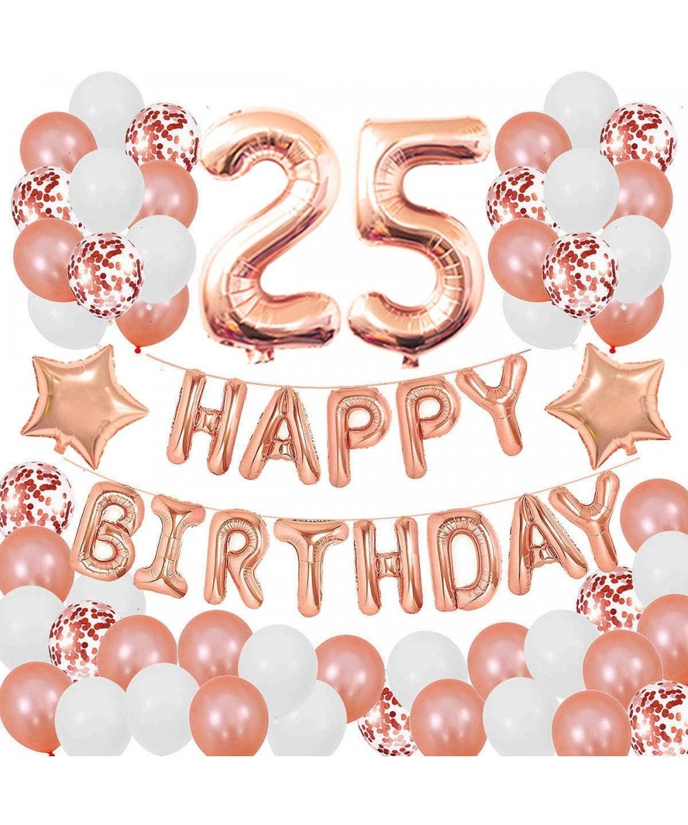 25TH Birthday Decorations for Girls and Women 25th Birthday Decorations 25 Years Old Birthday Party Supplies Happy Birthday B...