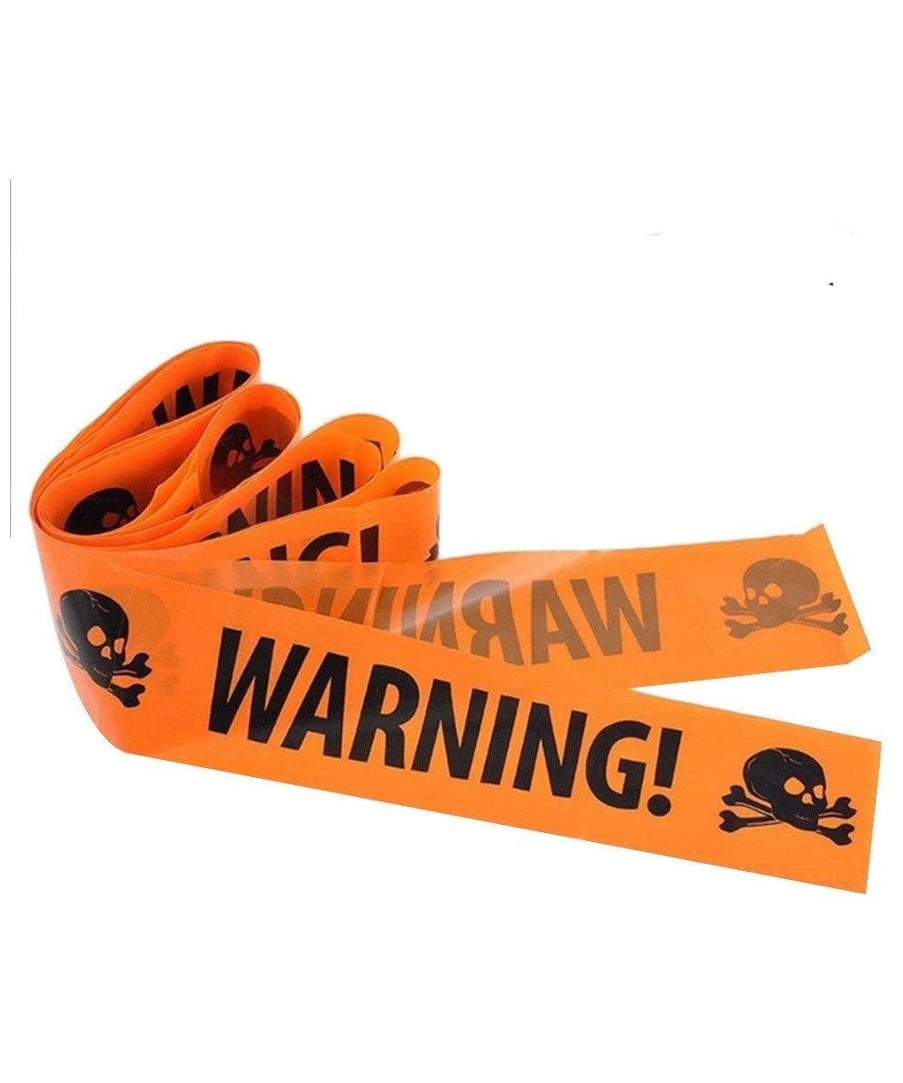 Halloween Caution Tapes-Halloween Warning Tape-Halloween Party Haunted House Props-6M - CF18HHGM4A7 $9.29 Party Favors