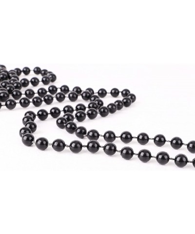 9ft Christmas Bead Chain - Christmas Bead Garlands - Christmas Decorations (Black) - Black - CF18Y3868HW $11.16 Garlands