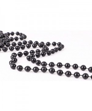 9ft Christmas Bead Chain - Christmas Bead Garlands - Christmas Decorations (Black) - Black - CF18Y3868HW $11.16 Garlands