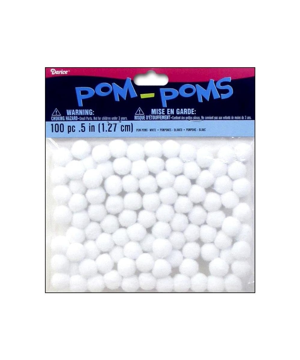 Pom Poms 1/2" 100/Pkg White - White - CH1137IAWOH $6.17 Tissue Pom Poms