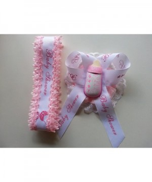 Welcome Baby Shower Mom To Be It's a Girl Sash Pink Bottle Ribbon and Corsage - CM12NT2AHT6 $15.70 Invitations