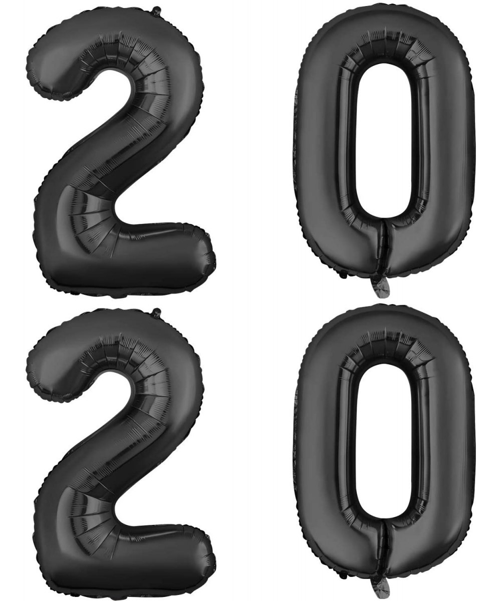 40 Inch Black Large 2020 Balloons Aluminum Foil Mylar Balloons for New Year Festival Party Anniversary Party Graduation Party...