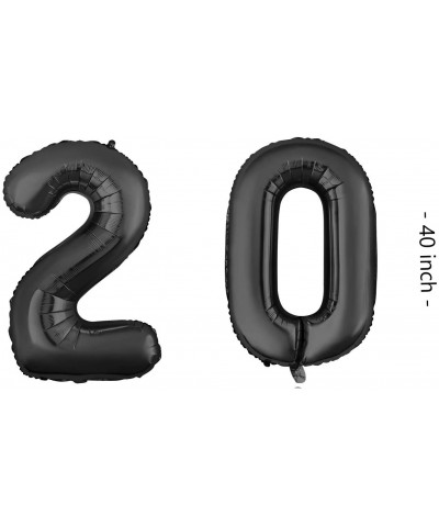 40 Inch Black Large 2020 Balloons Aluminum Foil Mylar Balloons for New Year Festival Party Anniversary Party Graduation Party...