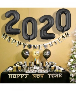 40 Inch Black Large 2020 Balloons Aluminum Foil Mylar Balloons for New Year Festival Party Anniversary Party Graduation Party...