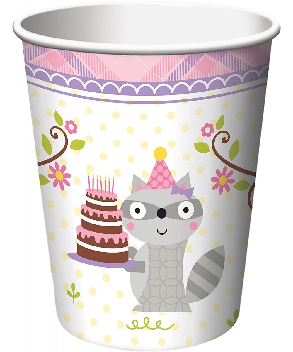 8 Count Paper Cups- Happi Woodland Girl - Happi Woodland Girl - C311S73IAGJ $6.03 Party Tableware