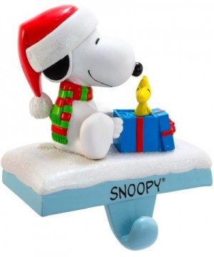 Snoopy and Woodstock Stocking Holder- 4.6-Inch - CK11JP3T713 $18.12 Stockings & Holders