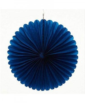 5pcs 16" Tissue Paper Fan Party Hanging Fan Flower Wedding Birthday Showers Party Baby Shower Decorations (16 Inch- Navy Blue...