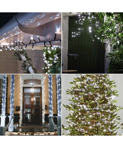[2-Pack]72Ft White Color Solar Lights String 200LEDs Lighting Strand 8 Modes Solar Powered Garden Outdoor & Indoor Decorative...