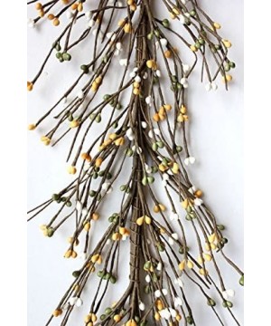 33 Primitive Pip Berry Garland in Green- Yellow and White - CA18C0EDZCU $11.43 Garlands