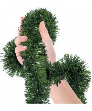 50 FT Non-Lit Classic Christmas Garlands-Green Holiday Soft Garland-15Meter - Green - CU18W8YQ3HZ $14.29 Garlands