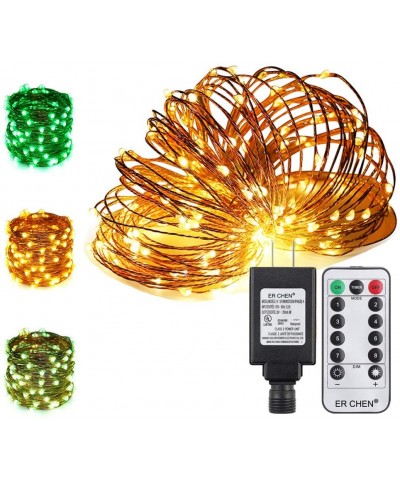Color Changing String Lights Plug in- 39.5ft 100 LED Copper Wire Dimmable Fairy Lights 8 Modes Decorative Lights with Remote ...