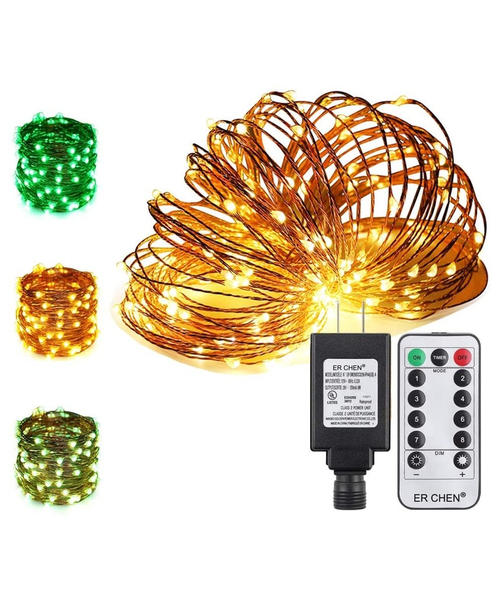 Color Changing String Lights Plug in- 39.5ft 100 LED Copper Wire Dimmable Fairy Lights 8 Modes Decorative Lights with Remote ...