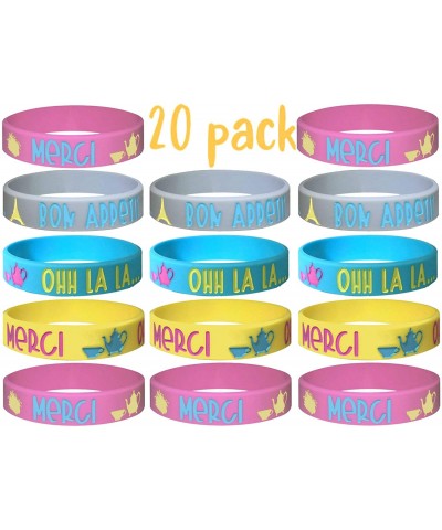 20 pcs Fancy Nancy Theme Party Favors Wristband- Paris- Tea Party/Size Adult and Kids. (Ohh la la- Kids) - Ohh La La... - CC1...