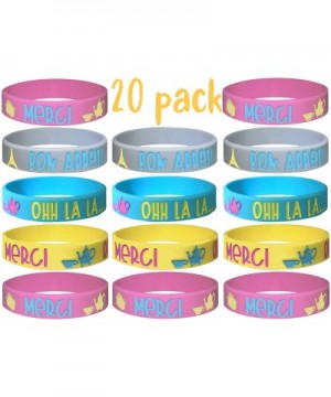 20 pcs Fancy Nancy Theme Party Favors Wristband- Paris- Tea Party/Size Adult and Kids. (Ohh la la- Kids) - Ohh La La... - CC1...