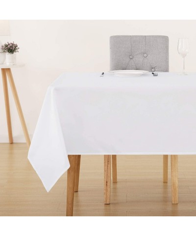 Washable Polyester Table Cover Square for Dining Room/Kitchen Room- Waterproof Tablecloth English Bulldog Decorative for Wedd...