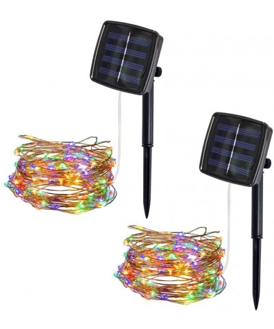 Solar String Lights-5M 50 LED Copper Wire Lights- Fairy Lights-Solar String Lights Outdoor Waterproof Solar Decoration Lights...