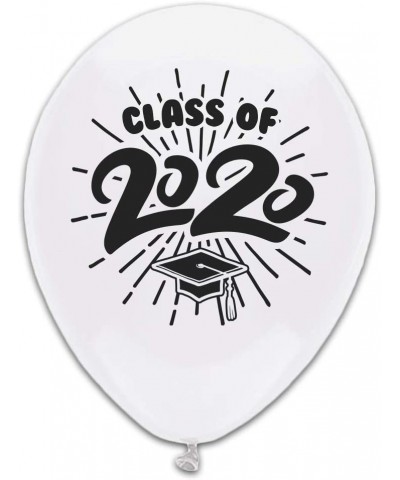 School Colors Graduation 11" Latex Balloons - Pack of 12 (2020- White) - White - CD1950OA27K $12.23 Balloons
