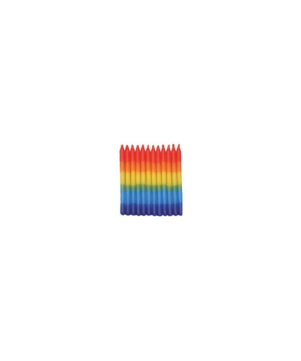 Party Candles Birthday Candles Cake Topper Candles (Rainbow) - Rainbow - CY18346EN4H $5.02 Cake Decorating Supplies