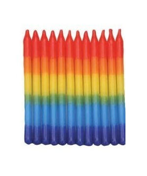 Party Candles Birthday Candles Cake Topper Candles (Rainbow) - Rainbow - CY18346EN4H $5.02 Cake Decorating Supplies