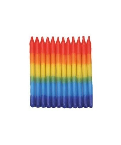 Party Candles Birthday Candles Cake Topper Candles (Rainbow) - Rainbow - CY18346EN4H $5.02 Cake Decorating Supplies