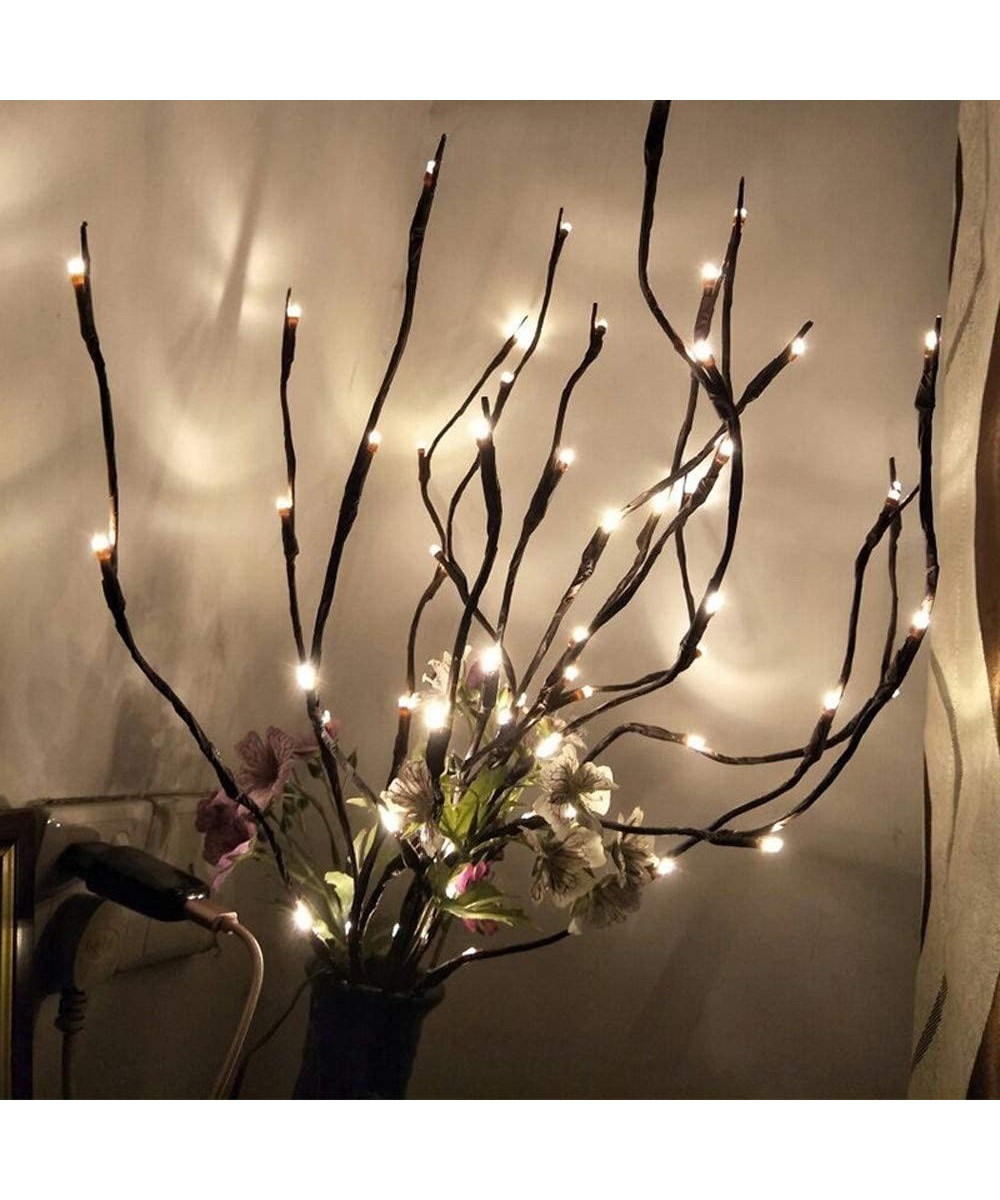 3 Pack 76cm LED Branch Twig Light Tree Light Flexible Branch Decoration Light for Indoor Home Shop Windows Vase Table Living ...