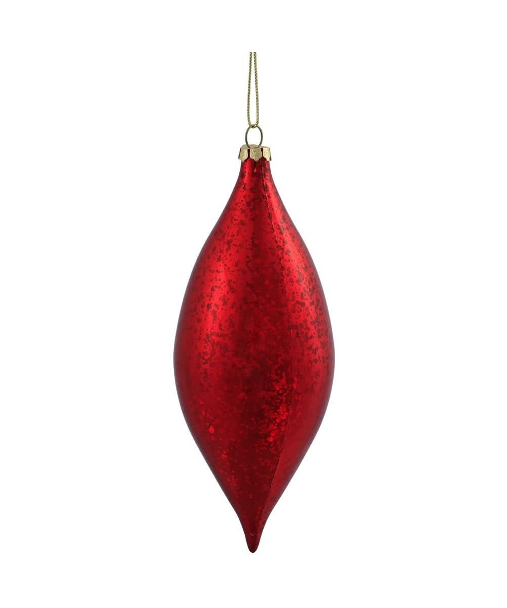 Plastic Shiny Mercury Drop with 4/Clear PVC Box- 7"- Red - Red - CT120F8JHJN $7.98 Ornaments