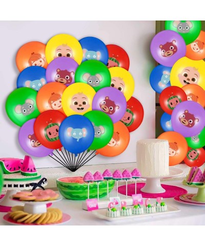 60Pcs Cocomelon Balloons Party Supplies- 12" Cartoon Latex Balloons Cute Super Baby JOJO Bath Song Theme Parties Favors for B...