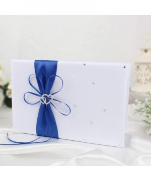 2pcs Weddings Decoration Wedding Guest Book+Pen Sets Double Heart Rhinestone Decor Signature Book Wedding DIY Decoration Even...