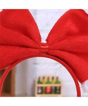 Hair Hoop Xmas Hair Accessory Headwear Colorful Bow Headband Christmas Holiday Party Supplies Gifts (Red C) - Red C - C918LHO...